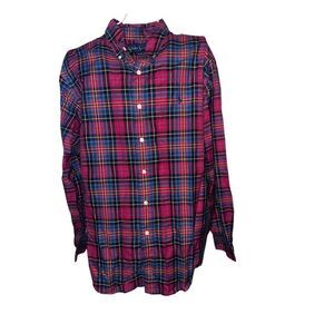 GREAT CONDITION Polo Ralph Lauren Plaid Flannel Shirt long sleeves Mens Large  c
